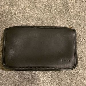 Vintage Coach zippered bag
